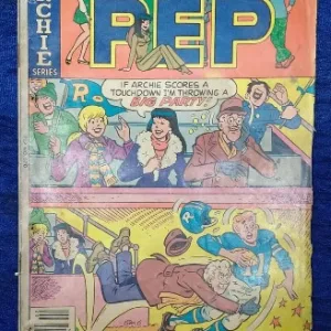 Archie Comics, PEP comic, vintage comic, 1981 comic, collector edition, teen humor, classic comic, American comic, comic book, nostalgic comic, collectible comic, comic fans, comic trading, comic shop, comic community, comic art, comic series, comic fan base, humorous comic, comic collectors, comic marketplace, comic readers, comic stories, comic narratives, classic humor, teenage adventure, comic edition, comic auctions, comic culture, comic sellers, comic book fans, comic display, comic plot, legendary comics, comedic series, vintage comics USA, retro comics, comic books USA, comic book store, funny comic, comic events, comic auctions, comic collection, comic enthusiasts, comic lovers, American humor, comic plot lines, comic characters, comic illustrations, illustrated comic, comic storytelling, comic artwork, comic collectors USA, comic editions USA, comic buyers, comic fans USA, comic market, comic book retailers, vintage comic store, comic series USA, Archie characters, comic fandom USA, retro comic book, classic comic books, nostalgic comics USA, comic community USA, comic buyers USA, comic trade fairs, comic book traders, comic book fairs, comic book collection USA, comic art fans, comic book culture, comic sellers USA, comic legends USA, classic teen comics, comic nostalgia, humorous comic strips, comic humor, American comic books, comic fan communities, comic storylines, teen comics USA, classic comic editions, comic classics USA, comic enthusiasts USA, comic book events, comic vintage, comic collector editions, comic book archive, comic book lovers USA