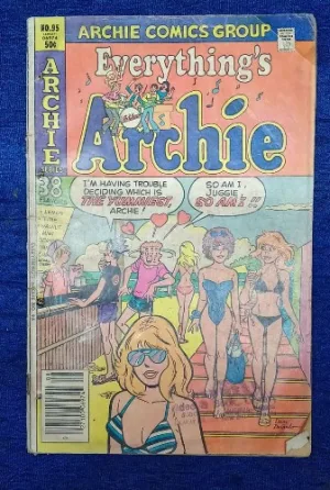 Archie Comics, Everything's Archie, vintage comic, 1981 comic, collector edition, teen humor, classic comic, American comic, comic book, nostalgic comic, collectible comic, comic fans, comic trading, comic shop, comic community, comic art, comic series, comic fan base, humorous comic, comic collectors, comic marketplace, comic readers, comic stories, comic narratives, classic humor, teenage adventure, comic edition, comic auctions, comic culture, comic sellers, comic book fans, comic display, comic plot, legendary comics, comedic series, vintage comics USA, retro comics, comic books USA, comic book store, funny comic, comic events, comic auctions, comic collection, comic enthusiasts, comic lovers, American humor, comic plot lines, comic characters, comic illustrations, illustrated comic, comic storytelling, comic artwork, comic collectors USA, comic editions USA, comic buyers, comic fans USA, comic market, comic book retailers, vintage comic store, comic series USA, Archie characters, comic fandom USA, retro comic book, classic comic books, nostalgic comics USA, comic community USA, comic buyers USA, comic trade fairs, comic book traders, comic book fairs, comic book collection USA, comic art fans, comic book culture, comic sellers USA, comic legends USA, classic teen comics, comic nostalgia, humorous comic strips, comic humor, American comic books, comic fan communities, comic storylines, teen comics USA, classic comic editions, comic classics USA, comic enthusiasts USA, comic book events, comic vintage, comic collector editions, comic book archive, comic book lovers USA
