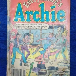 Archie Comics, Everything's Archie, vintage comic, 1985 comic, collector edition, teen humor, classic comic, American comic, comic book, nostalgic comic, collectible comic, comic fans, comic trading, comic shop, comic community, comic art, comic series, comic fan base, humorous comic, comic collectors, comic marketplace, comic readers, comic stories, comic narratives, classic humor, teenage adventure, comic edition, comic auctions, comic culture, comic sellers, comic book fans, comic display, comic plot, legendary comics, comedic series, vintage comics USA, retro comics, comic books USA, comic book store, funny comic, comic events, comic auctions, comic collection, comic enthusiasts, comic lovers, American humor, comic plot lines, comic characters, comic illustrations, illustrated comic, comic storytelling, comic artwork, comic collectors USA, comic editions USA, comic buyers, comic fans USA, comic market, comic book retailers, vintage comic store, comic series USA, Archie characters, comic fandom USA, retro comic book, classic comic books, nostalgic comics USA, comic community USA, comic buyers USA, comic trade fairs, comic book traders, comic book fairs, comic book collection USA, comic art fans, comic book culture, comic sellers USA, comic legends USA, classic teen comics, comic nostalgia, humorous comic strips, comic humor, American comic books, comic fan communities, comic storylines, teen comics USA, classic comic editions, comic classics USA, comic enthusiasts USA, comic book events, comic vintage, comic collector editions, comic book archive, comic book lovers USA