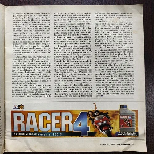 Sportstar ( March 2002 )