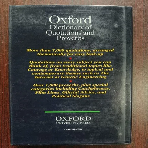 The Oxford Compendium Of English , 1 Language Reference 2 Quotations And Proverbs 3 Dictionary And Thesaurus