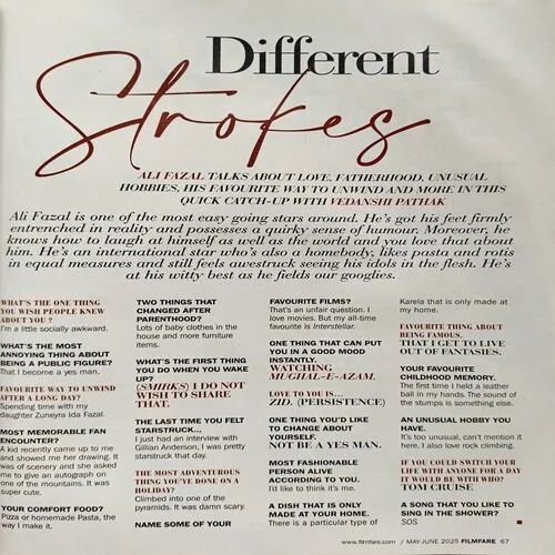 Filmfare ( May- june 2025 )