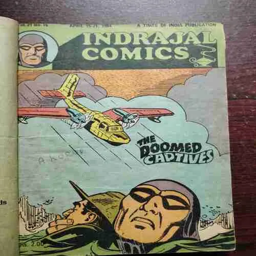 Document 2_44 INDRAJAL COMICS 11 IN ONE BANDING ; THE DOOMEID CAPTIVES / TRYST WITH DESTING / THE VALLEY OF THE LIVING DEAD / THE DREADFUL LAND OF KULA KU PART 1 /THE DREADFUL LAND OF KULA KU PART 2 / THE DREADFUL LAND OF KULA KU PART 3 / THE WITCH QUEENS PROPHECY PART 1 / THE WITCH QUEENS PROPHECY PART 2 (FEW PAGES DAMAGE ) / (COVERLESS )THE MONSTER OF THE GREEN VALLEY PART 2 / THE MONSTER OF THE GREEN VALLEY PART 1 / THE SCORPIA GANG PART 2 .