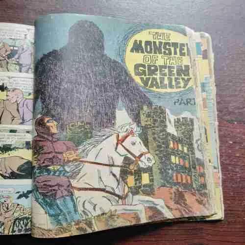 Document 2_53 INDRAJAL COMICS 11 IN ONE BANDING ; THE DOOMEID CAPTIVES / TRYST WITH DESTING / THE VALLEY OF THE LIVING DEAD / THE DREADFUL LAND OF KULA KU PART 1 /THE DREADFUL LAND OF KULA KU PART 2 / THE DREADFUL LAND OF KULA KU PART 3 / THE WITCH QUEENS PROPHECY PART 1 / THE WITCH QUEENS PROPHECY PART 2 (FEW PAGES DAMAGE ) / (COVERLESS )THE MONSTER OF THE GREEN VALLEY PART 2 / THE MONSTER OF THE GREEN VALLEY PART 1 / THE SCORPIA GANG PART 2 .