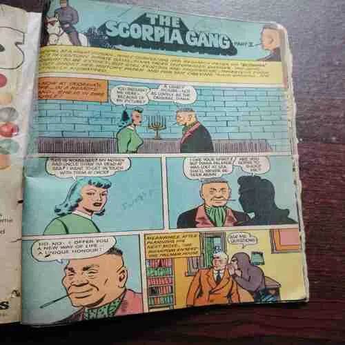 Document 2_54 INDRAJAL COMICS 11 IN ONE BANDING ; THE DOOMEID CAPTIVES / TRYST WITH DESTING / THE VALLEY OF THE LIVING DEAD / THE DREADFUL LAND OF KULA KU PART 1 /THE DREADFUL LAND OF KULA KU PART 2 / THE DREADFUL LAND OF KULA KU PART 3 / THE WITCH QUEENS PROPHECY PART 1 / THE WITCH QUEENS PROPHECY PART 2 (FEW PAGES DAMAGE ) / (COVERLESS )THE MONSTER OF THE GREEN VALLEY PART 2 / THE MONSTER OF THE GREEN VALLEY PART 1 / THE SCORPIA GANG PART 2 .