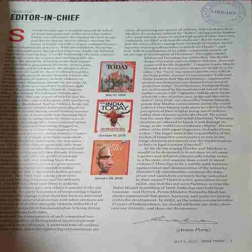 India Today ( 2nd May 2022 )