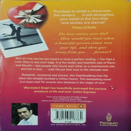 I Too Had A Love Story (By Ravinder Singh) (Total Pages = 200)