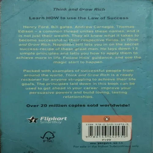 Think And Grow Rich (By Napoleon Hill) (Total Pages = 266)