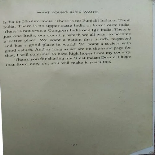 Document 6_36 What Young India Wants (By Chetan Bhagat) (Total Pages = 181)
