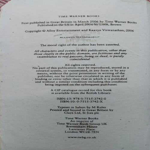 How Opal Mehta Got Kissed Got Wild And Got A Life (By Kaavya Viswanathan) (Total Pages = 314)