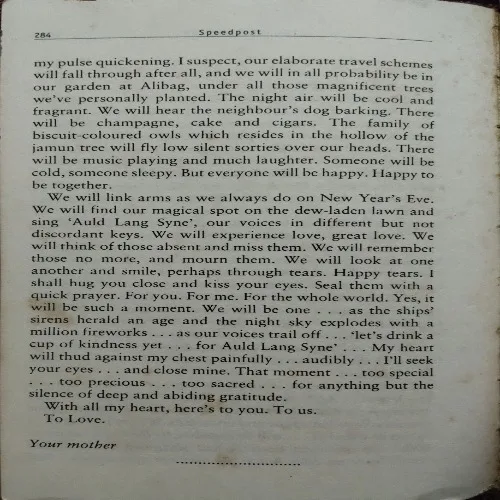 Speedpost (By Shobha De') (Total Pages = 284)