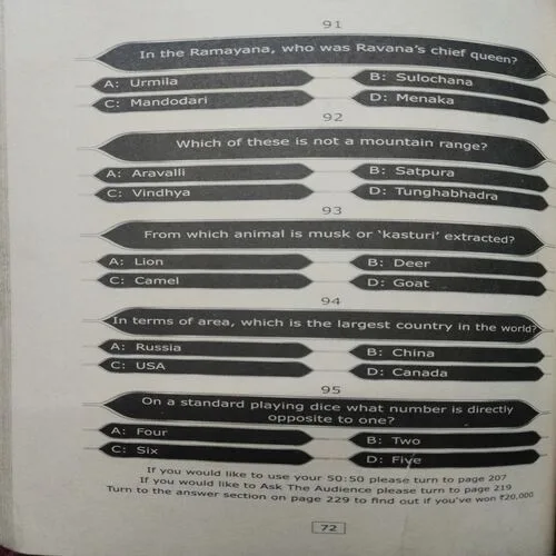 Document 6_50 Kaun Banega Crorepati: The Official Book (Total Pages = 234)