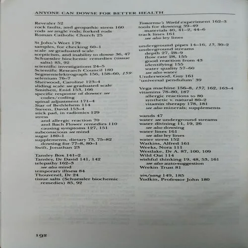 Anyone Can Dowse For Better Health (By Arthur Bailey) (Total Pages = 192)