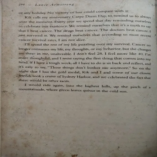 It's Not About The Bike (By Lance Armstrong) (Total Pages = 294)