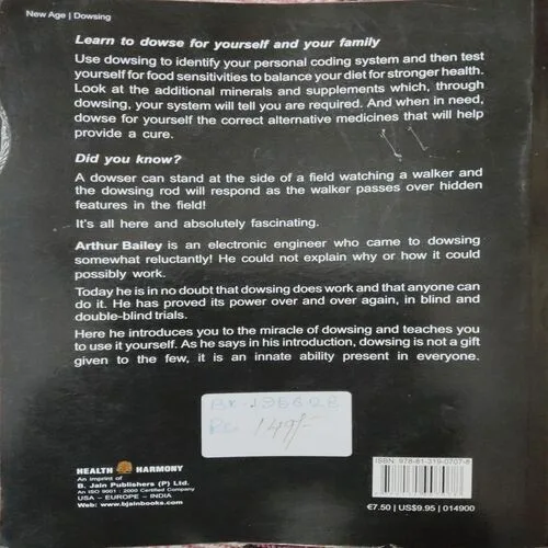 Anyone Can Dowse For Better Health (By Arthur Bailey) (Total Pages = 192)