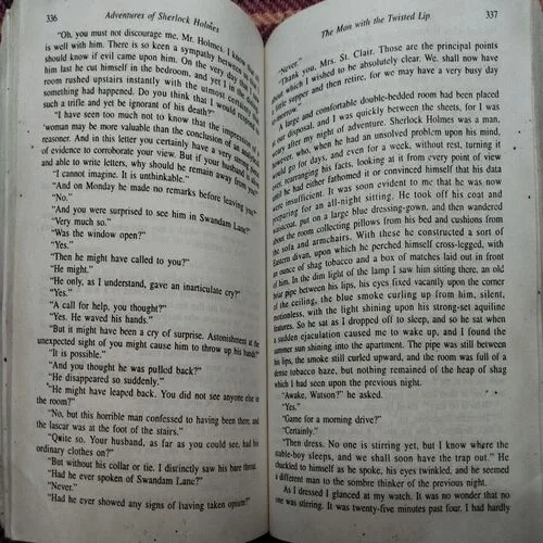 Document 6_56 The Complete Works Of Sherlock Holmes Volume 1 (By Sir Arthur Conan Doyle)(Total Pages = 982) Cut in last page, Water Impacted