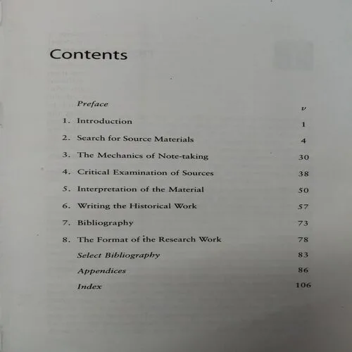 Research Methodology In History (By K.N Chitnis) (Total Pages = 108)