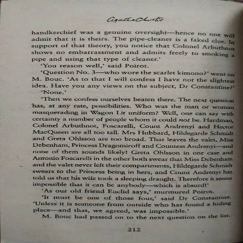 Document 6_58 Murder On The Orient Express (By Agatha Christie) (Total Pages = 274)