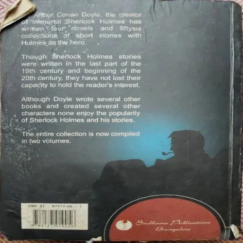 Document 6_58 The Complete Works Of Sherlock Holmes Volume 1 (By Sir Arthur Conan Doyle)(Total Pages = 982) Cut in last page, Water Impacted