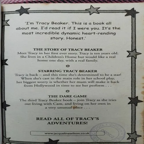 Starring Tracy Beaker (By Jacquelene Wilson) (Total Pages = 205)