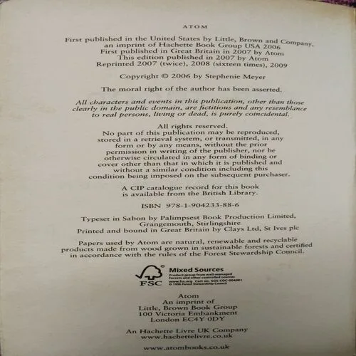 New Moon (By Stephenie Meyer) (Total Pages = 596)