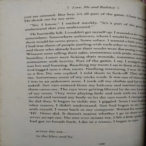 Love, Me and Bullshit (By Vivek Kumar Agarwal) (Total Pages = )