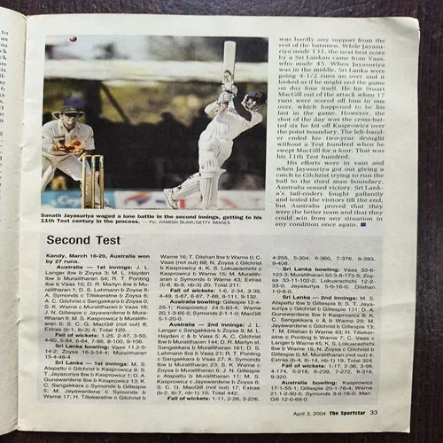 Sportstar ( April 2004 )