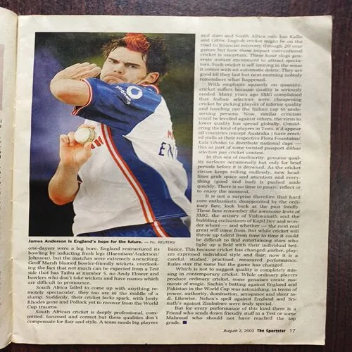 Sportstar ( August 2003 )