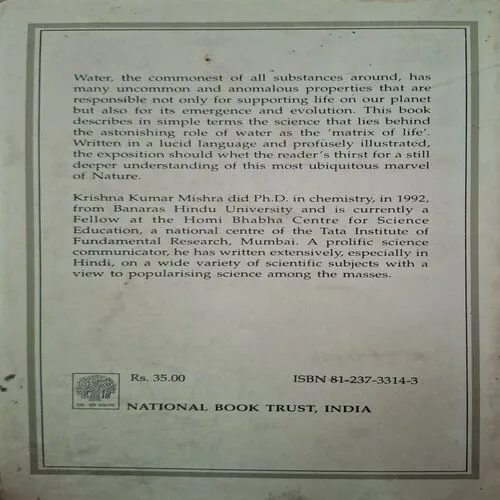 Document_128 Water The Matrix Of Life ( By K.K. Mishra )(Total Pages = 110 )