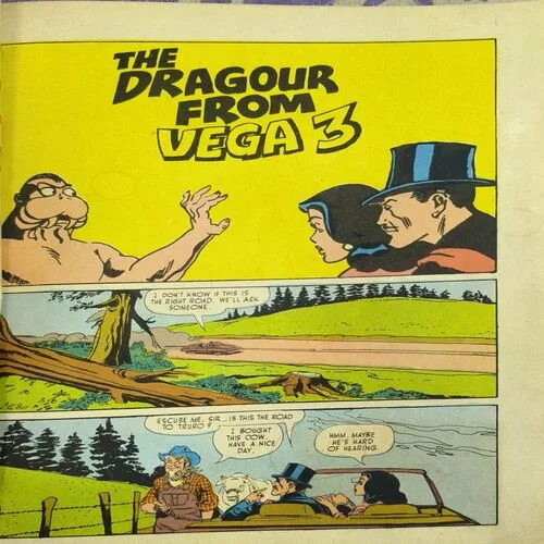 The Dragour From Vega-3 ( Front Cover Down Side Cut )