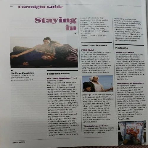 Frontline ( March 31, 2025 )