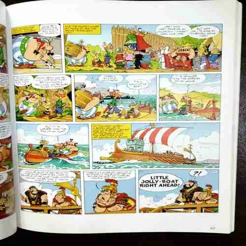 Document 10_8 Binding 3 in 1 Asterix Omnibus 3 ( Asterix And The Big Fight ) , ( Asterix In Britain ) , ( asterix and The Normans )