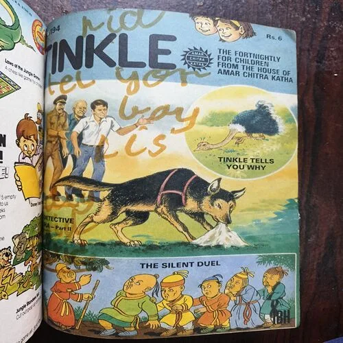 Tinkle Comics 20 in 1 Binding ( 1 Tinkle no 95 ) ( 2 Tinkle no 219 ) ( 3 Tinkle no 202 ) (4 Tinkle no 212 ) ( 5 Tinkle no 217 ) ( 6 Tinkle no 191 ) ( 7 Tinkle no 218 ) ( 8 Tinkle no 182 ) ( 9 Tinkle 210 ) ( 10 Tinkle no 211 ) ( 11 Tinkle no 197 ) ( 12 Tinkle no 198 ) ( 13 Tinkle no 209 ) ( 14 Tinkle no 192 ) ( 15 Tinkle no 171 ) ( 16 Tinkle No 199 ) ( 17 Tinkle no 194 ) ( 18 Tinkle no 206 ) ( 19 Tinkle no 196 ) ( 20 Tinkle no 213 )
