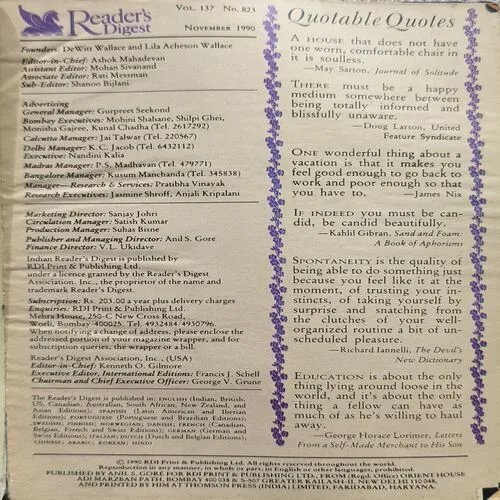 Reader Digest ( November 1990 )