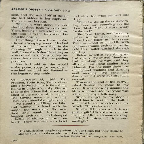 Reader's Digest ( February 1995 )