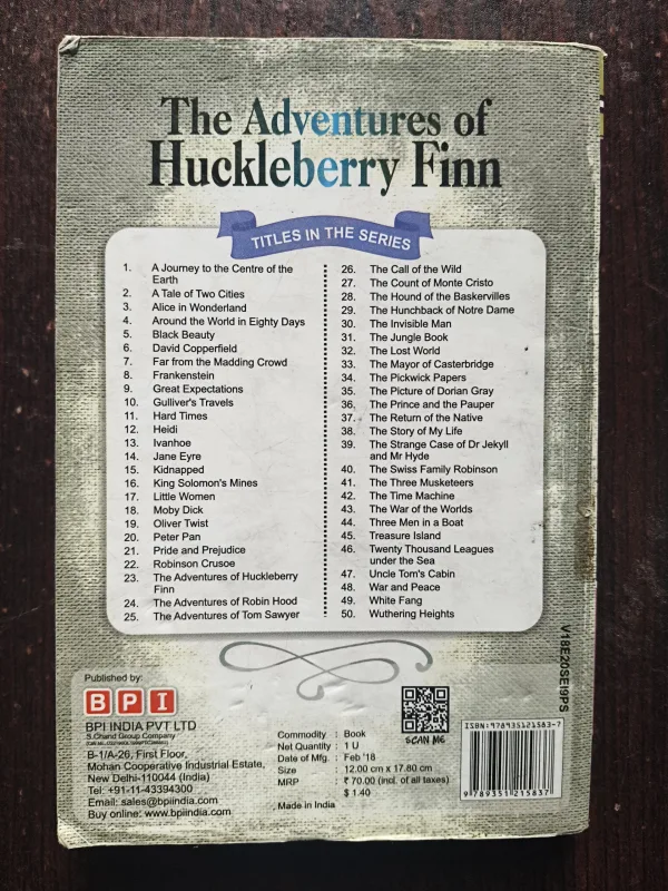 The Adventures Of Huckleberry Finn