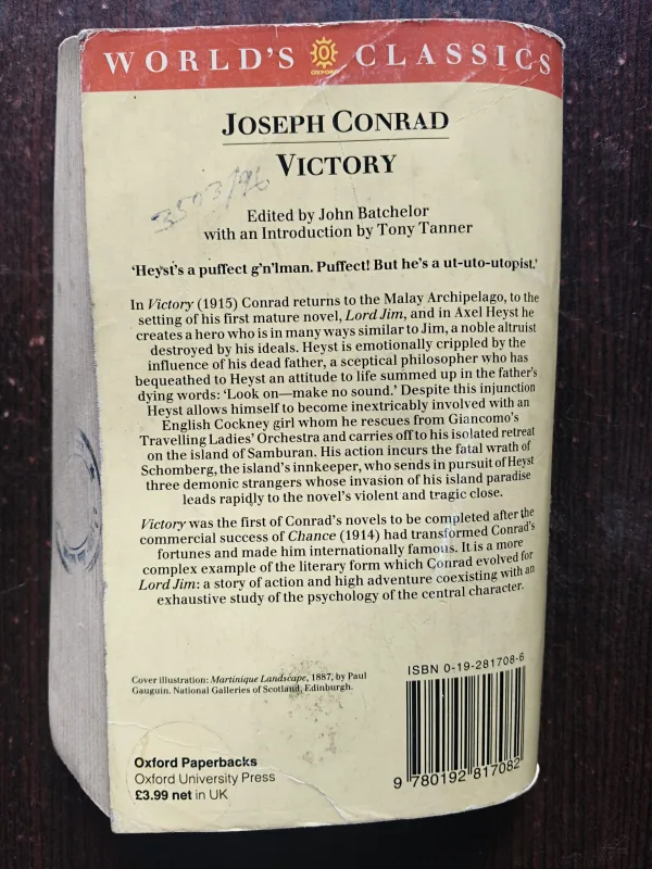 Victory ( By Joseph Conrad )