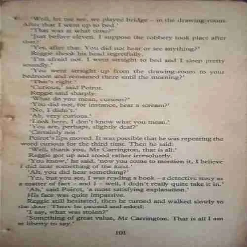 Murder in the mews (By= Agatha Christie ) ( Total page no=222) (year of publish= 1994)damage