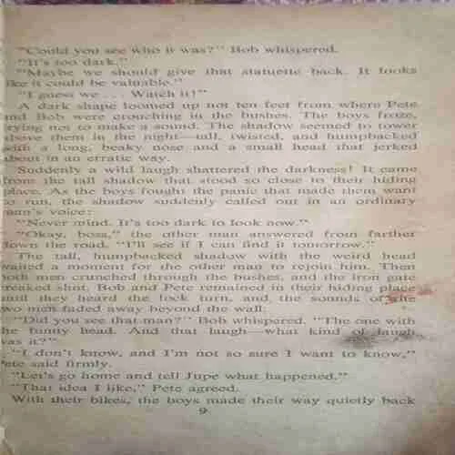 Document 4_27 The Mystery Of The Laughing Shadow (by=Alfred Hitchcock) (page no= 125) (publised year= 1995)damage