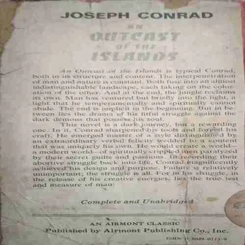 Document 4_65 An Outcast of the islands (By=Joseph Conrad ) ( Total page no=224) (year of publish=1966 )damage