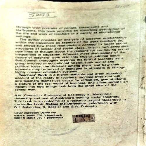 Teacher's Work (pages 218) (By R.W. Connell)