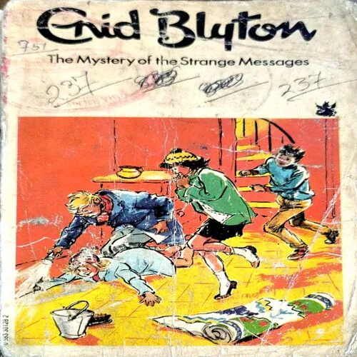 The Mystery Of The Strange Message (pages 128) (by Grid Blyton) (little color fade on covers)