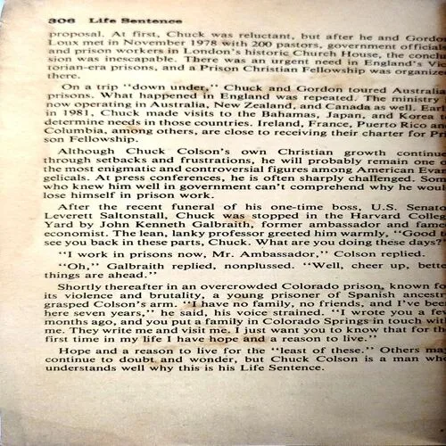 Document 5_68 Life Sentence (pages 308) (By Charles W. Colson)