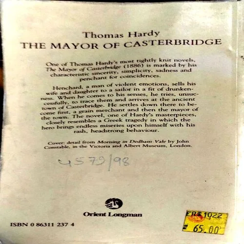 The Mayor Of Casterbridge (pages 318) (By Thomas Hardy)
