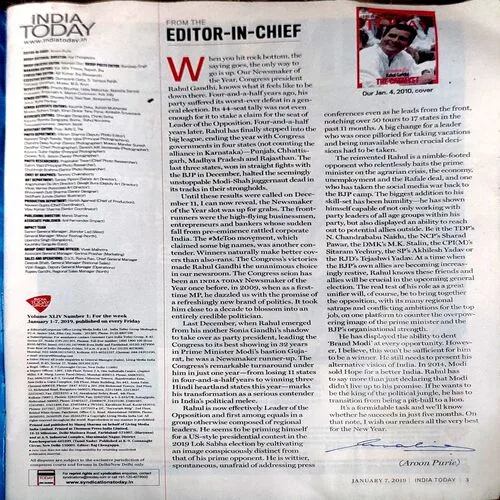 India Today (7 Jan 2019)