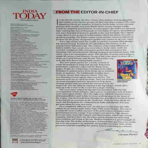 India Today ( 12th November 2012 ) ( Damaged book )