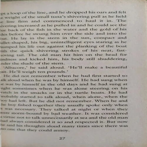 The old Man and The Sea (No. of Pages = 99 ) ( By = ernest Hemingway )