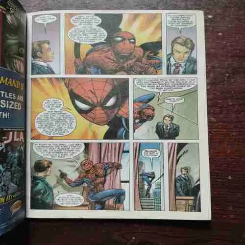 SPIDERMAN ( Rs. 15 )( Page No. 1,2,3,4 Upper side Half Cut )