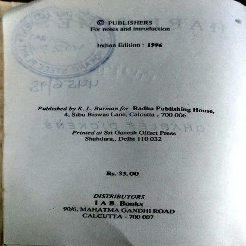 Hard Times (pages 276) (By Charles Dickens)