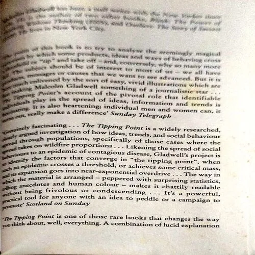 The Tipping Point (pages 178) (by Malcolm Gladwell)